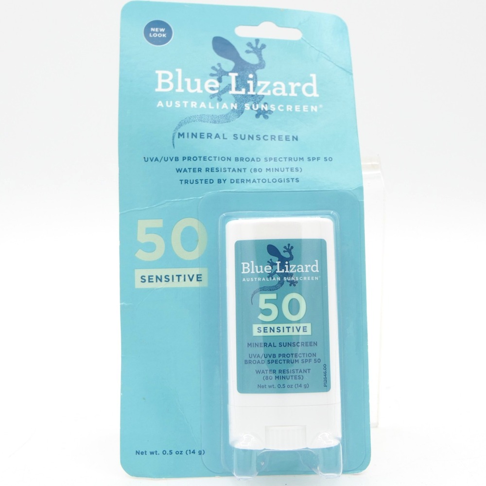 Blue Lizard Mineral Sunscreen Stick w/ Zinc Oxide Sensitive SPF 50 0.5 oz 01/29